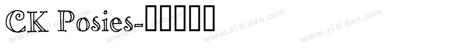 CK Posies字体转换